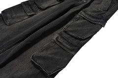 Drawstring Cargo Baggy Denim - PWM