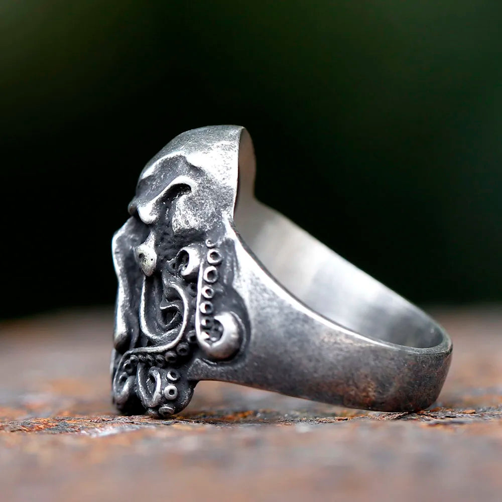 Octopus Skull Ring