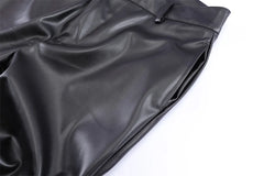 Pleated Leather Pants - PWM