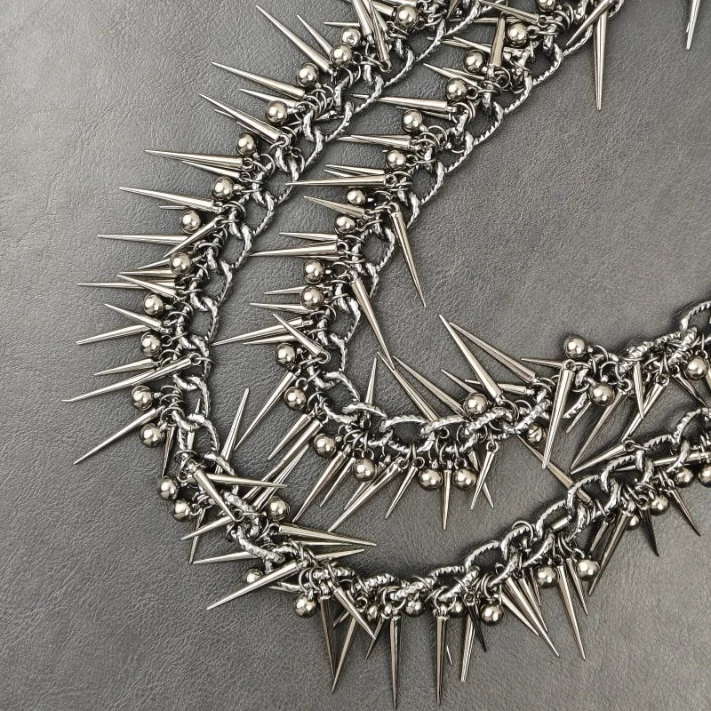 Double-layer Rivet Metal Chain