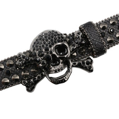 Rhinestone Skull Buckle Belt - PWM
