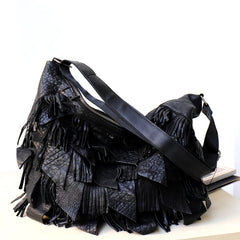 Tassel Purses Patchwork Crossbody Bags - PWM
