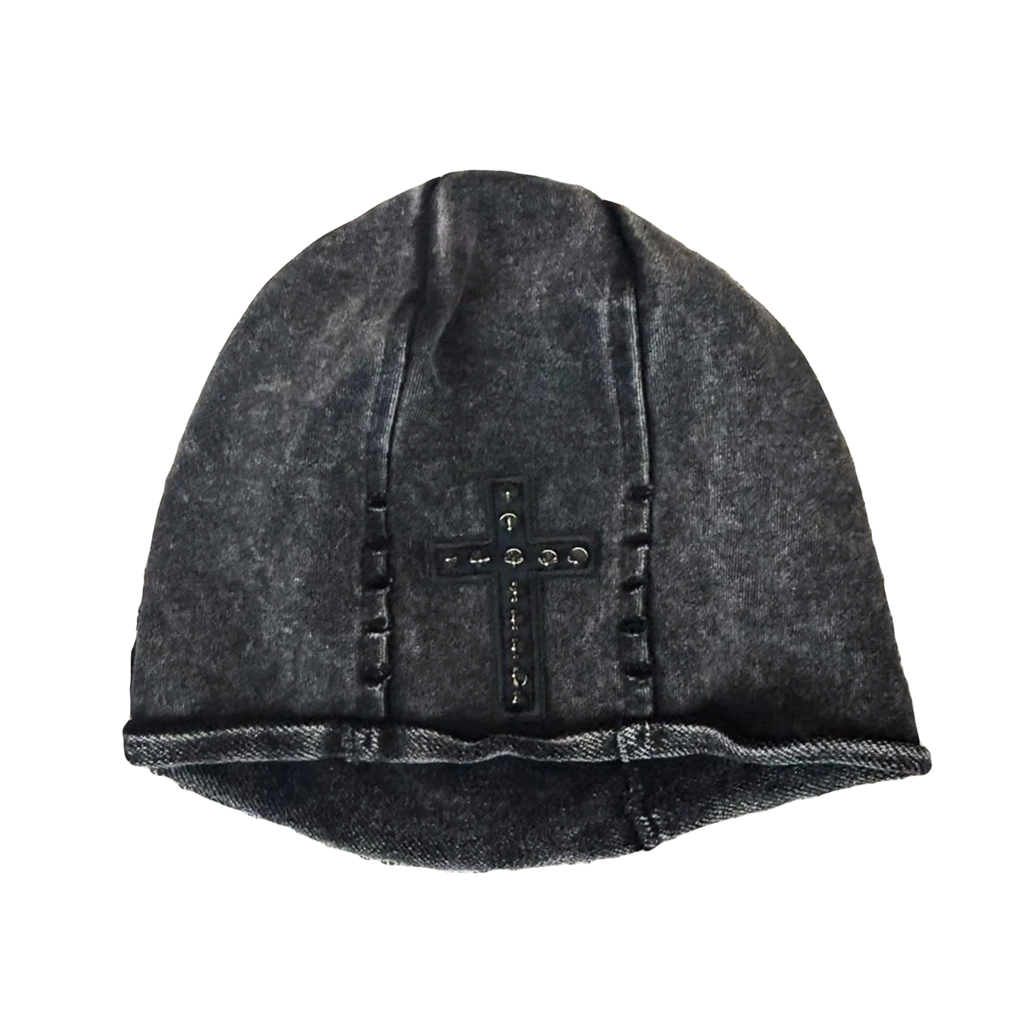 Spike Cross Rivet Beanie