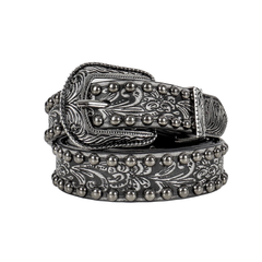Paisley Pattern Studs Belt - PWM