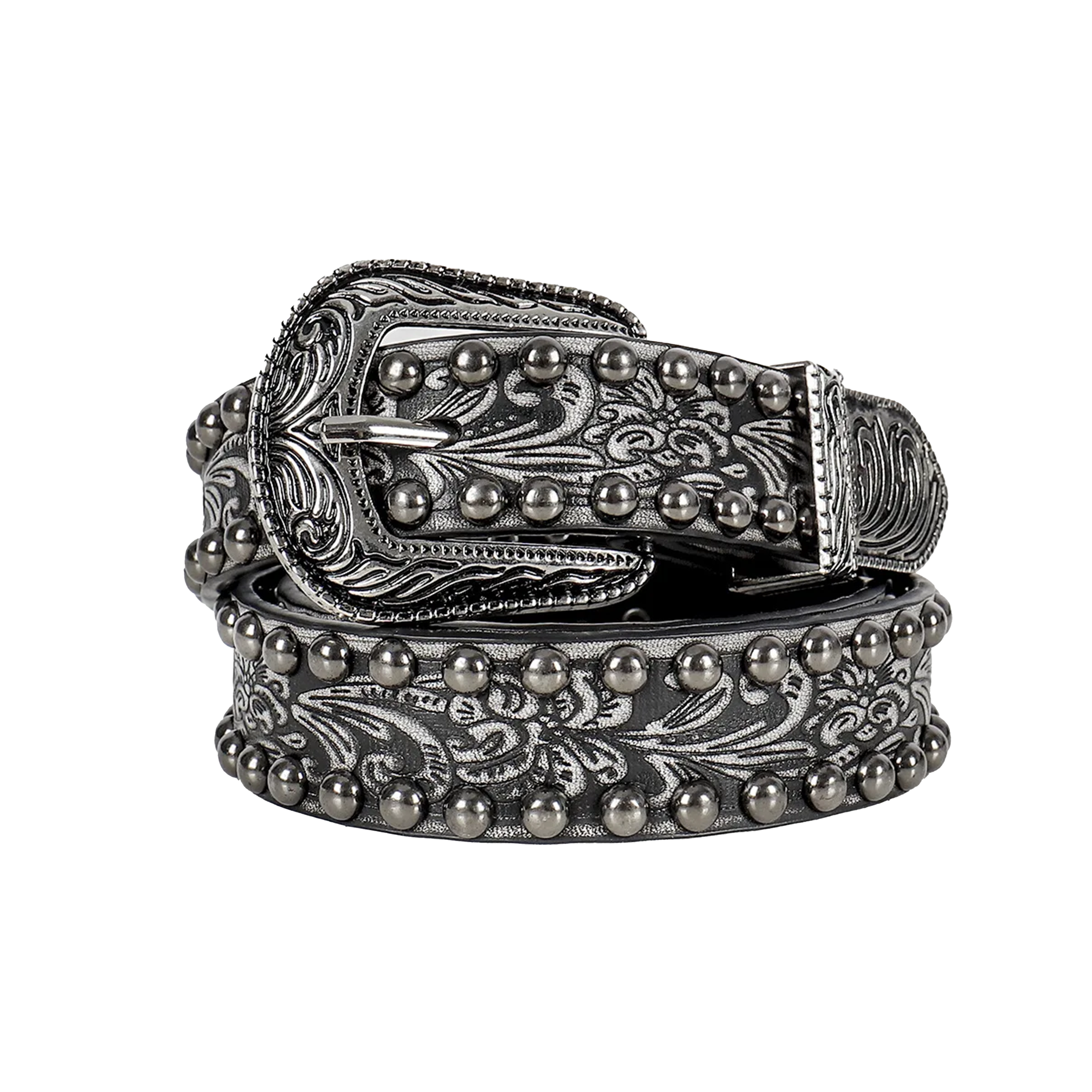 Paisley Pattern Studs Belt - PWM