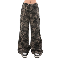 Camouflage Loose Wide Leg Pants - PWM