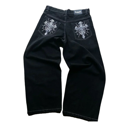 Cross Patch Baggy Jeans