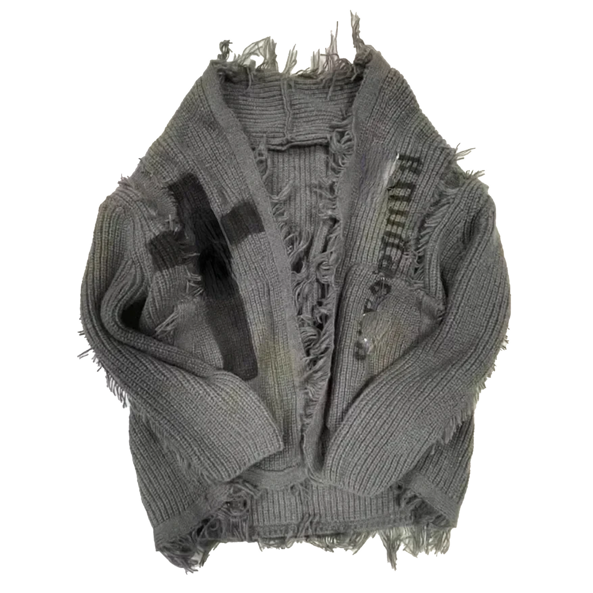 Cross-knitted coat cardigan