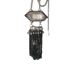 Raw Tourmaline Crystal Necklace - PWM