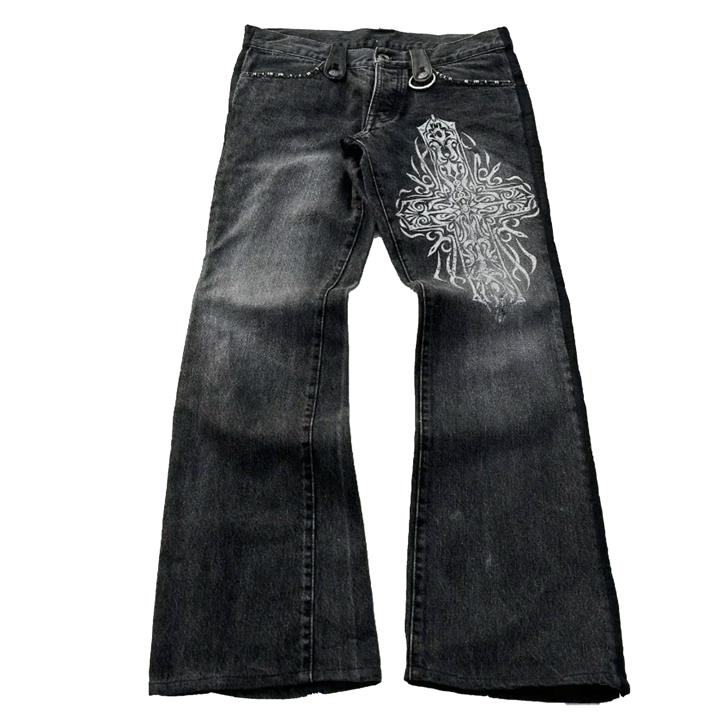 Cowboy Cross Micro Flared Jeans - PWM