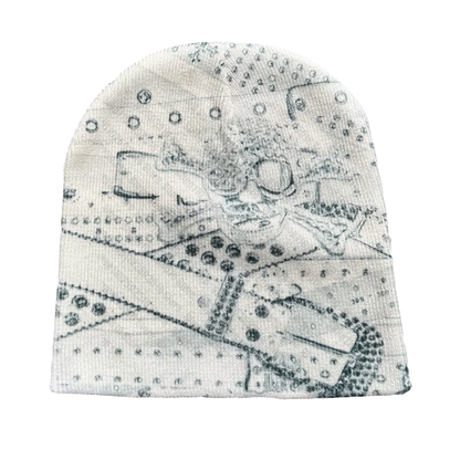Print Emo Punk Beanie