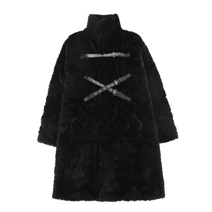 Gothic Fuzzy Fur Coat