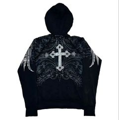 Gothic Skull Oversize Zipper Hoodie - PWM