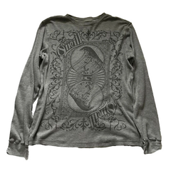 Gothic Pattern Graphic Long Sleeve Tee - PWM