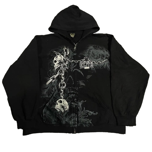 Skull Zipper Hoodie - PWM