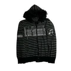 Striped Zipper Hoodie - PWM