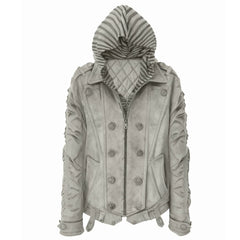 Silent Shadow Detachable Fur Collar Jacket - PWM