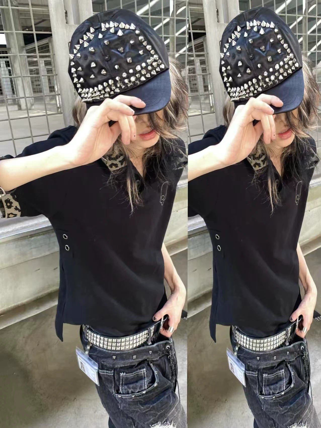 Spike Stud Duckbill Baseball Cap