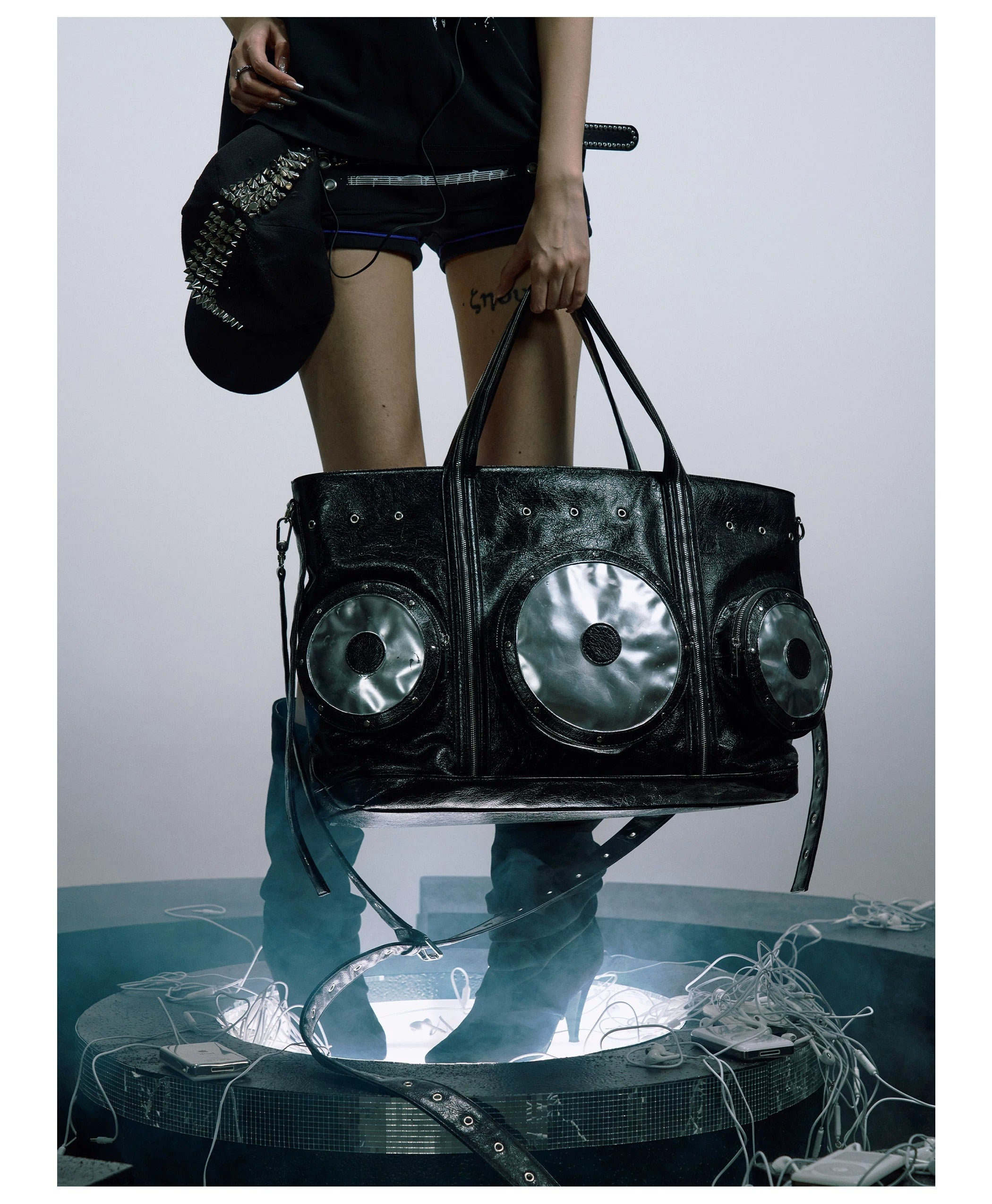 Disc Speaker Graphic Tote Bag