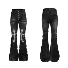 Cross Rhinestone Jeans - PWM