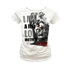 Rhinestone Portrait Slim Graphic T-Shirt