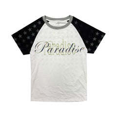Raglan Shoulder Letter Print T-shirt - PWM
