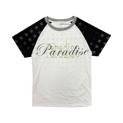 Raglan Shoulder Letter Print T-shirt