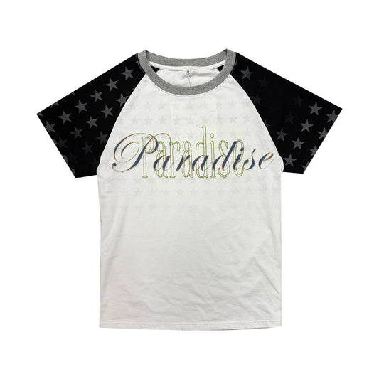 Raglan Shoulder Letter Print T-shirt