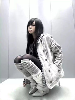 Silent Shadow Detachable Fur Collar Jacket - PWM