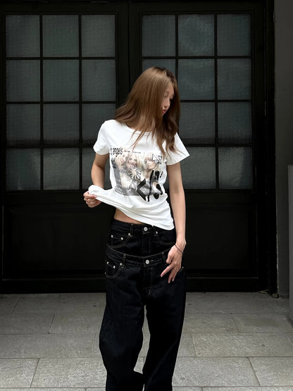 Low Resolution Graphic Print T-shirt