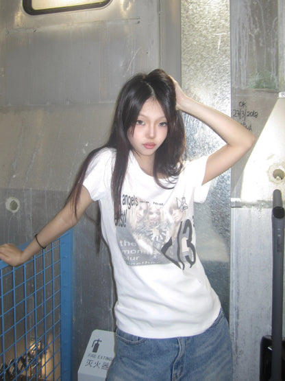 Low Resolution Graphic Print T-shirt