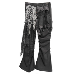 Layered Patchwork Flare Pants - PWM