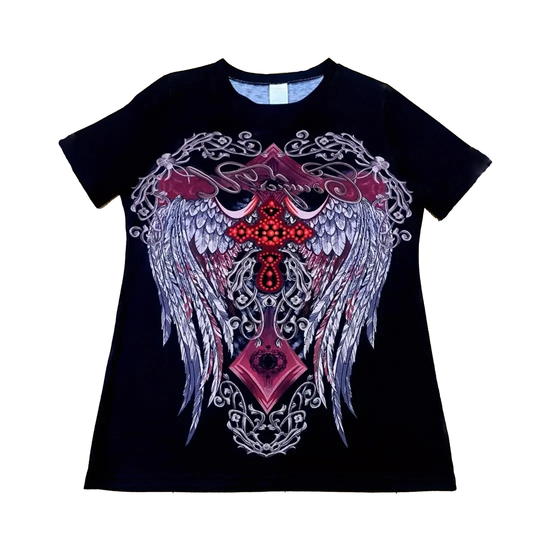 Dark Gothic Print T-shirt