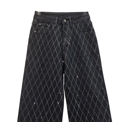 Reticulated Diamonds Straight Pants