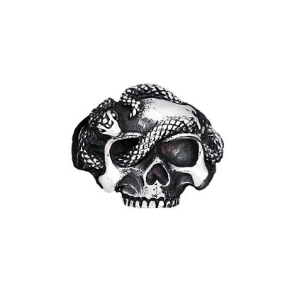 Snake Skull Ring